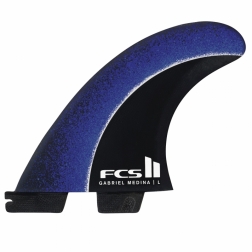 FCS II GM Gabriel Medina Blue Surfboard Fins Large