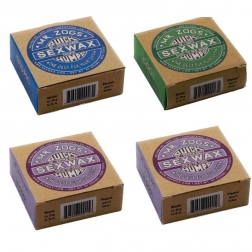 SexWax Base, Cool and Cold Top Coat Surf Wax - 4 Block Pack