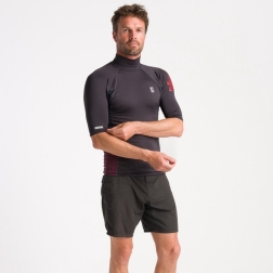 C-Skins NuWave Rash X Mens TurtleNeck Rash Vest Anthracite