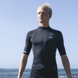 C-Skins NuWave Mens Rash Vest Anthracite