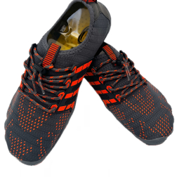 Ocean Soul Barefoot Hybrid Beach Shoes Graphite Orange