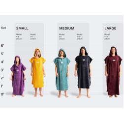 Robie Robes Beach Changing Poncho Large Orchid