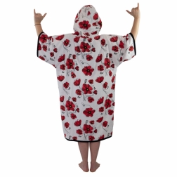 T-Poncho Bumpy Changing Robe Coquelicot