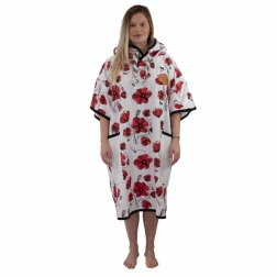 T-Poncho Bumpy Changing Robe Coquelicot