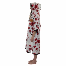 T-Poncho Bumpy Changing Robe Coquelicot
