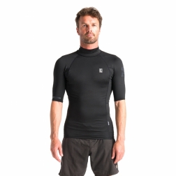 C-Skins NuWave Rash X Mens TurtleNeck Rash Vest Black
