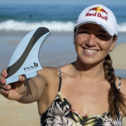 FCS II Carissa Moore CM Surfboard Fins Large Blue