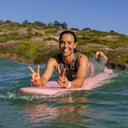 Softech Sally Fitzgibbons Funboard Surfboard 7ft Pink