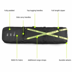 Endeavor Utility Wheeled Snowboard Bag Graphite