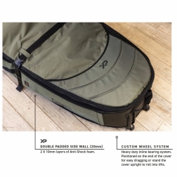 Ocean Earth Quad Wheely Coffin XP Surfboard Travel Bag