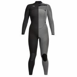 Xcel Womens Comp 4/3mm Chest Zip Wetsuit Black
